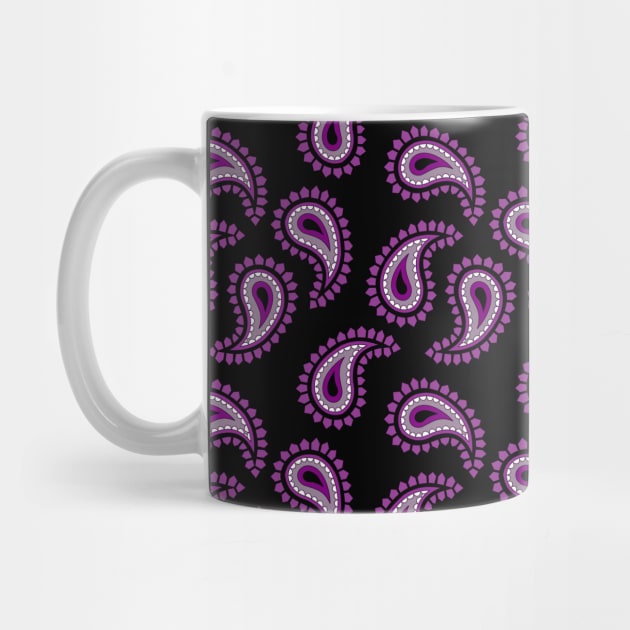 Asexual Pride Classic Paisley Pattern by VernenInk